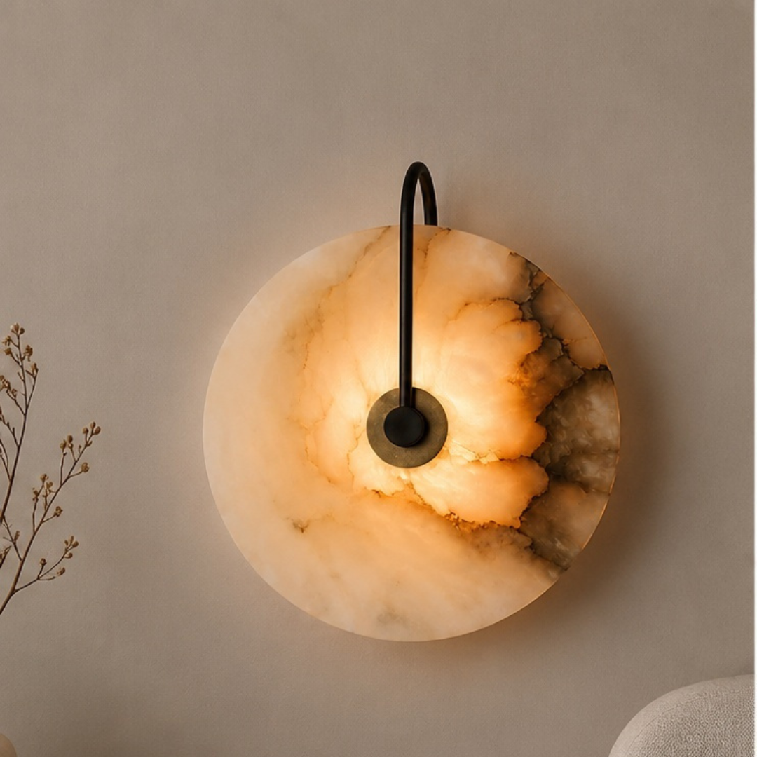 Áurea Natural Stone Wall Light